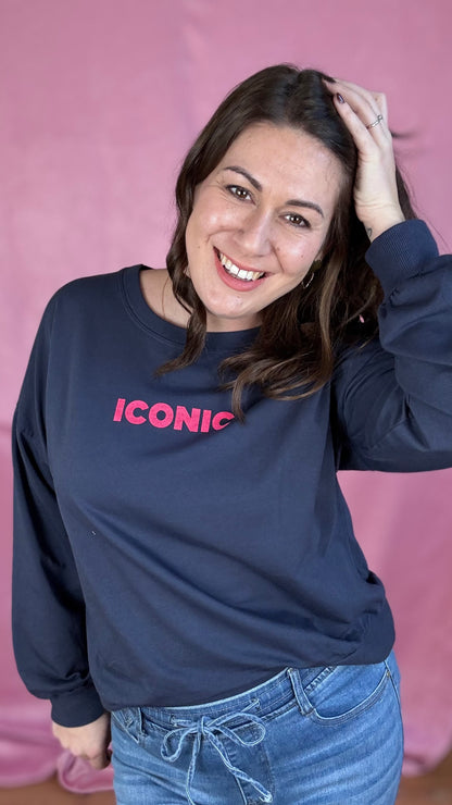 Iconic sweater - Donkerblauw