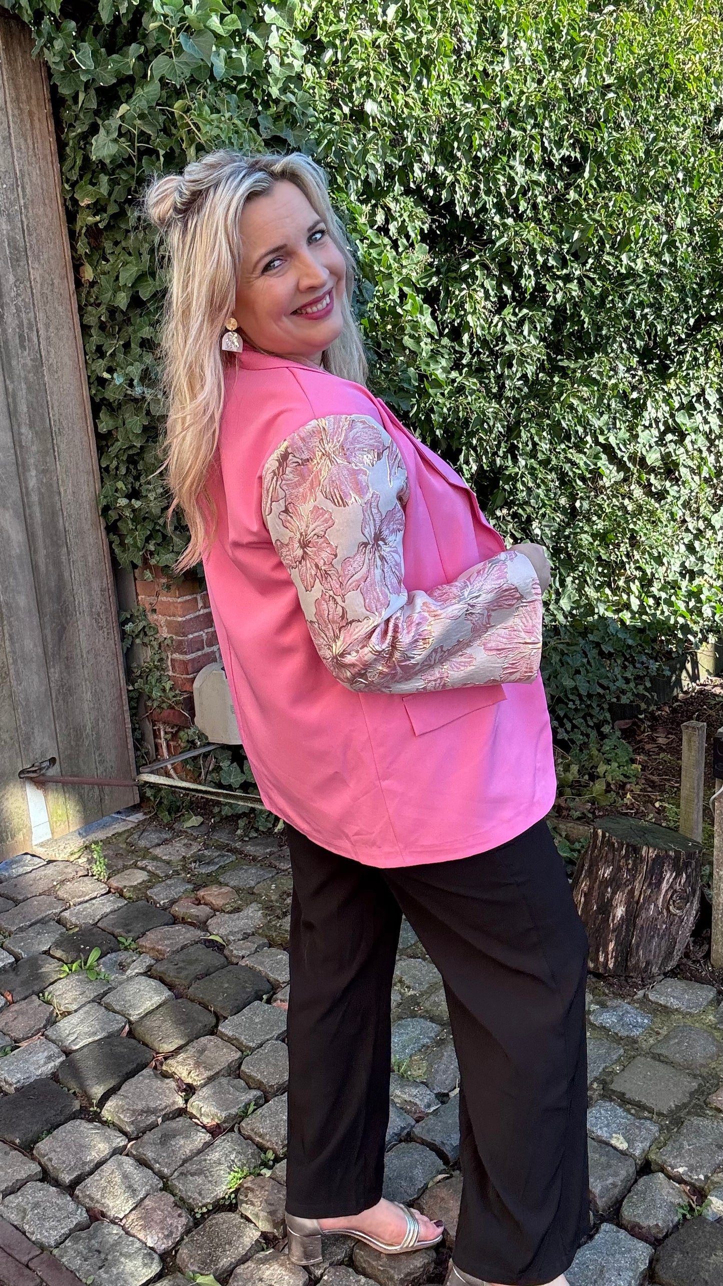 Cotton candy blazer - Roze
