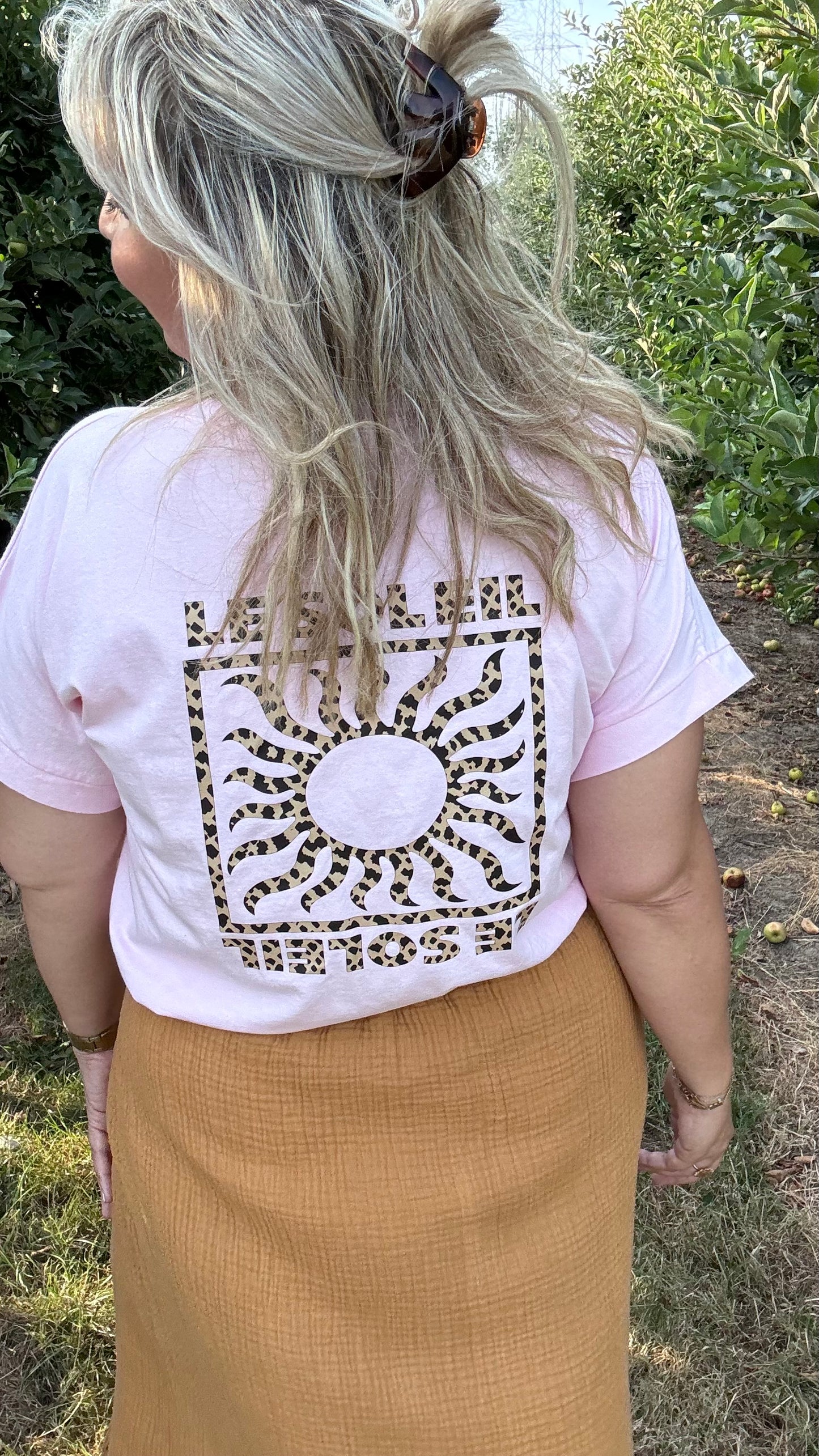 Le soleil shirt - Lichtroze