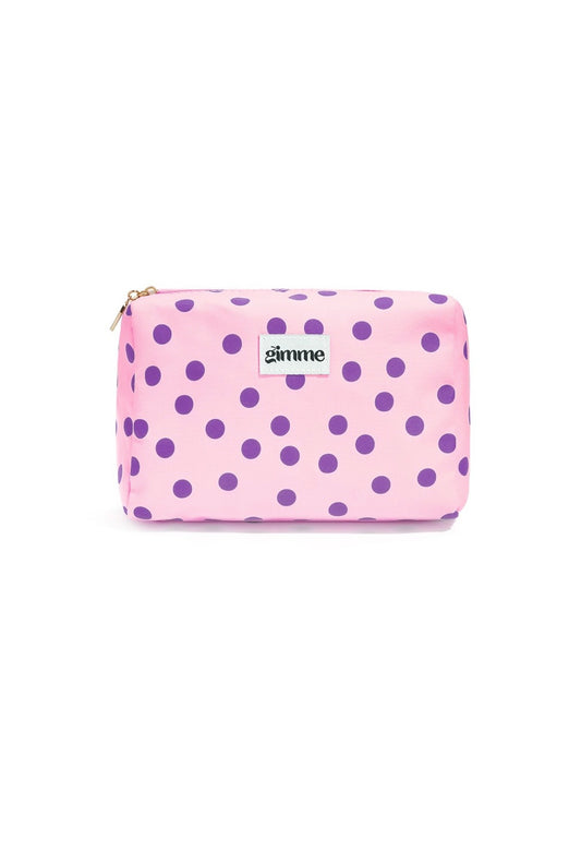 Make-up tas dots -  roze