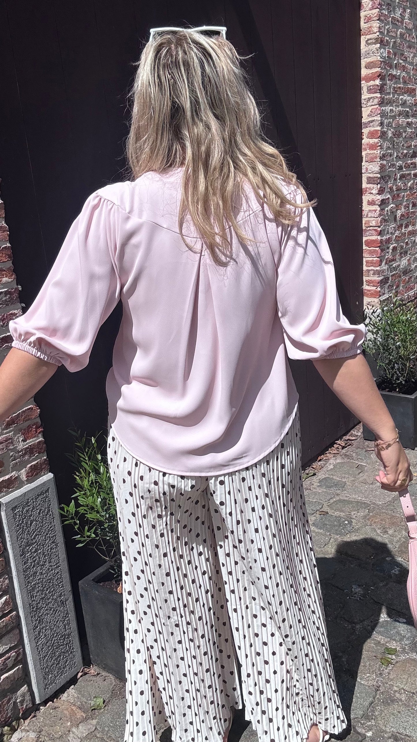 Polkadot Plissé broek