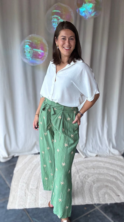 Palmtree pants groen