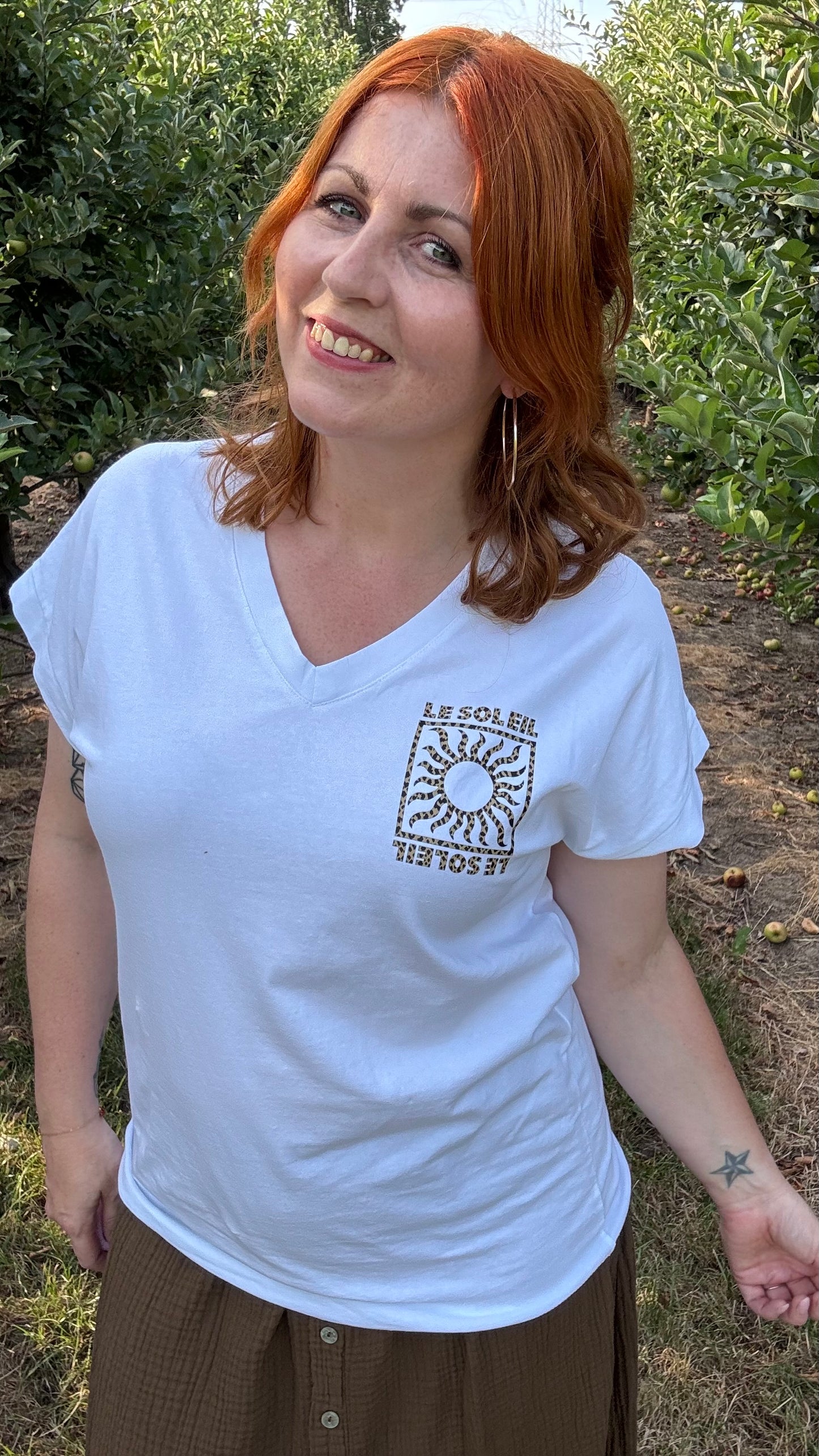 Le soleil shirt - Wit