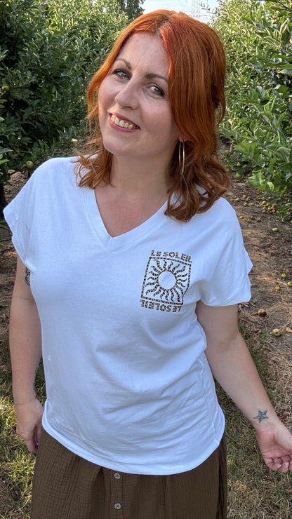 Le soleil shirt - Wit