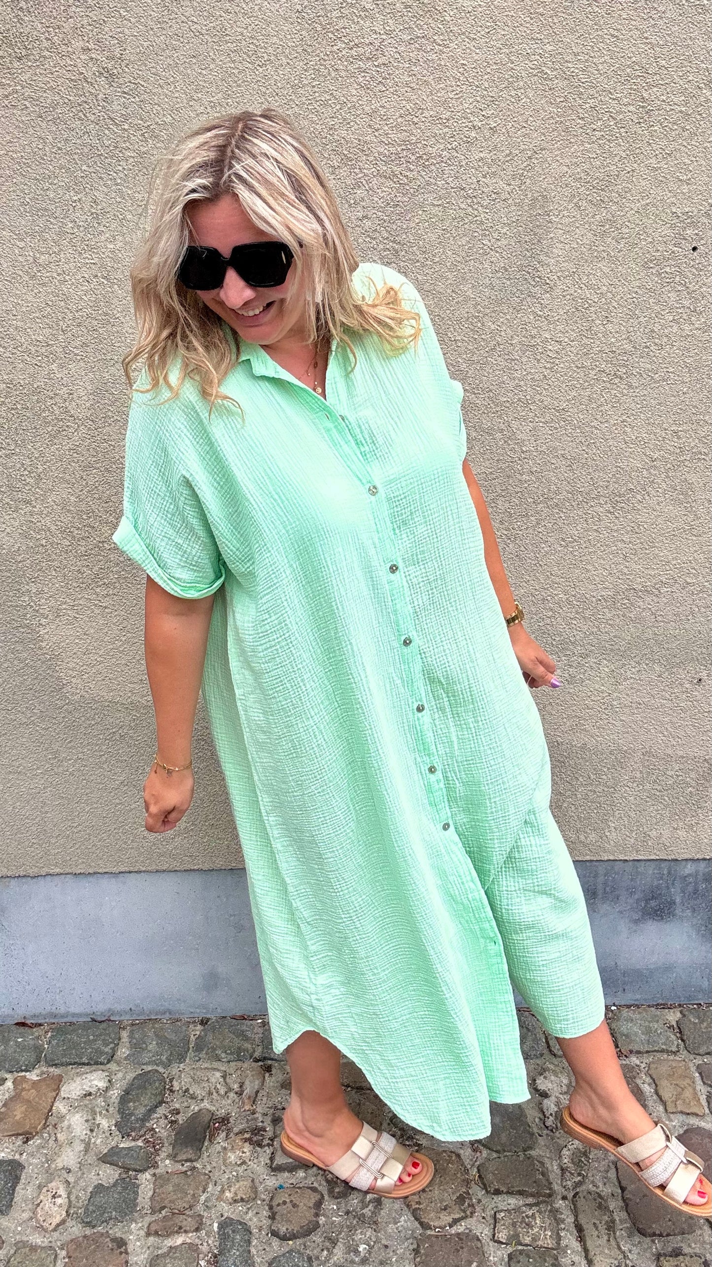 Justine jurk - Mint