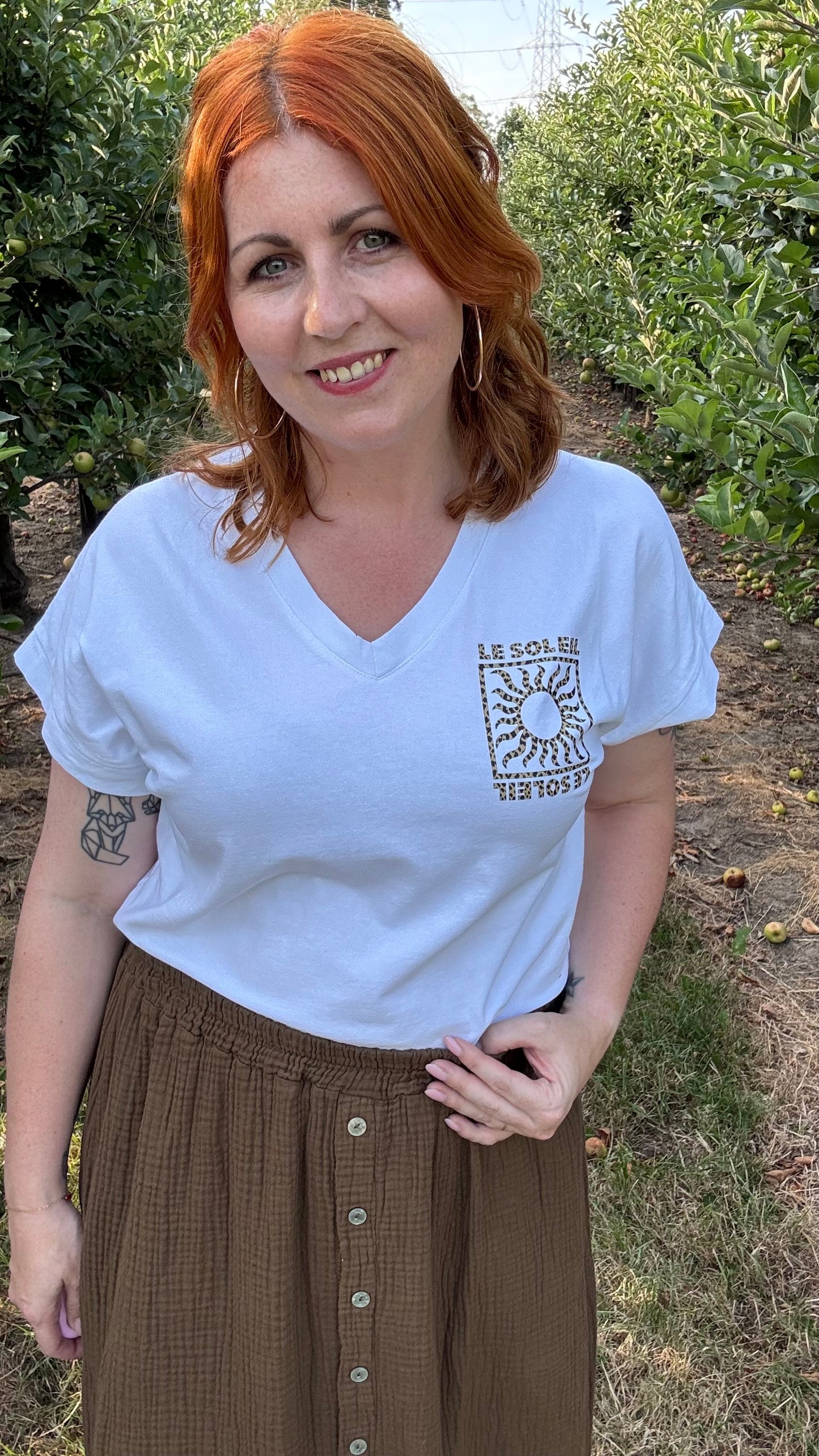 Le soleil shirt - Wit