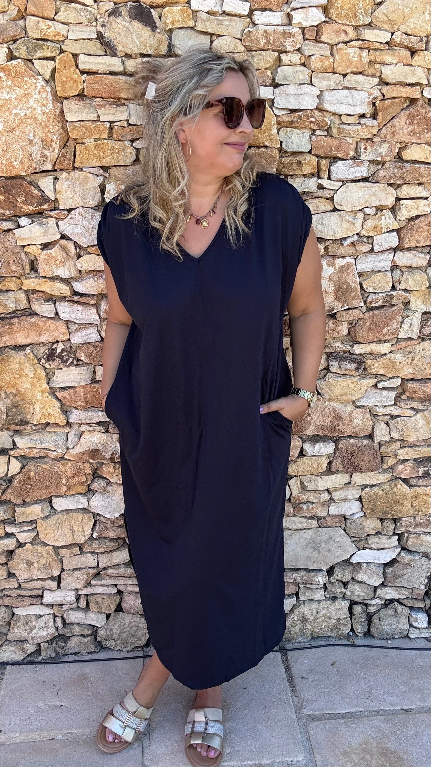 Adèle Sweaterjurk - Donkerblauw