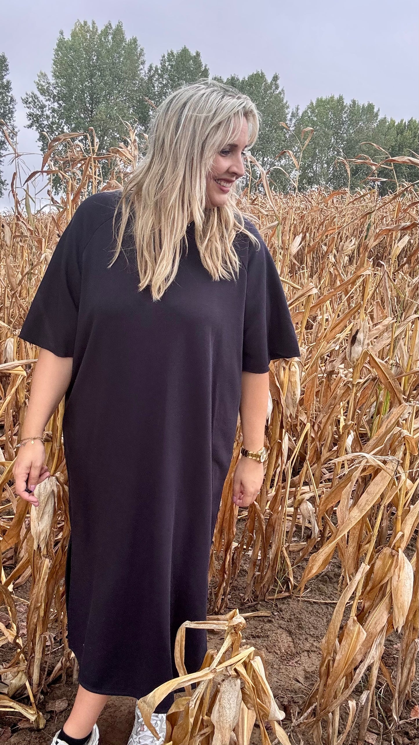 Harvey sweaterjurk TU2 - Donkerblauw