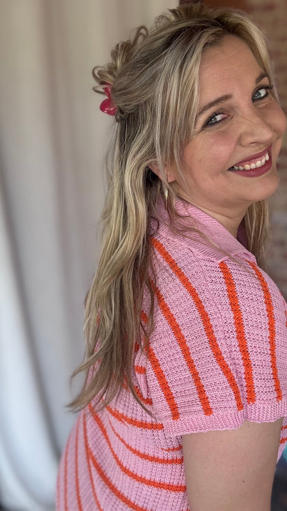 Coastal crochet roze