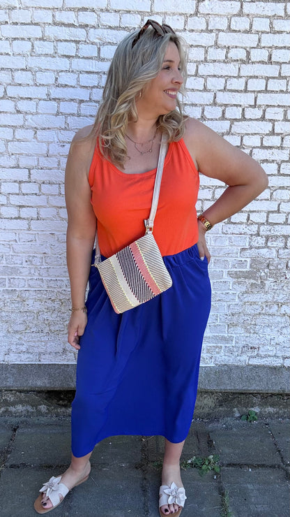 Ribbed top - Oranje