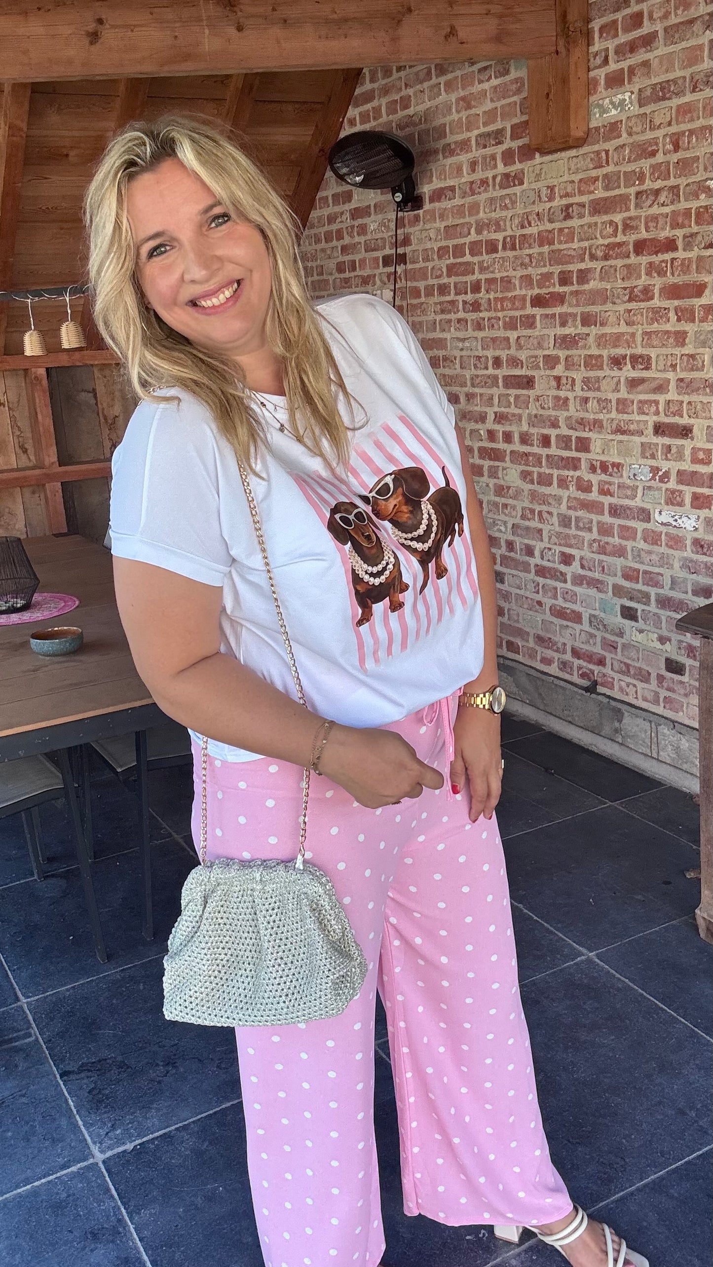 Féline broek - Roze
