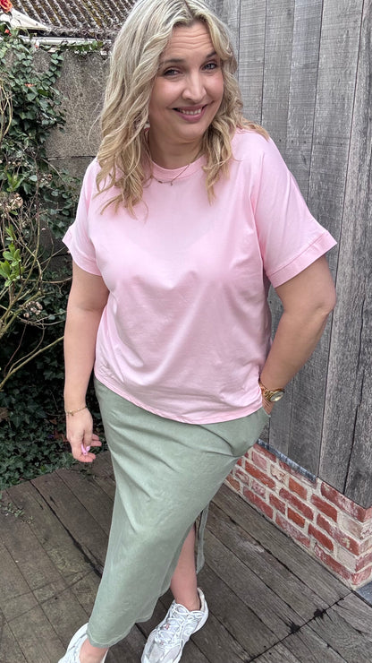 Loose Tina shirt - Lichtroze