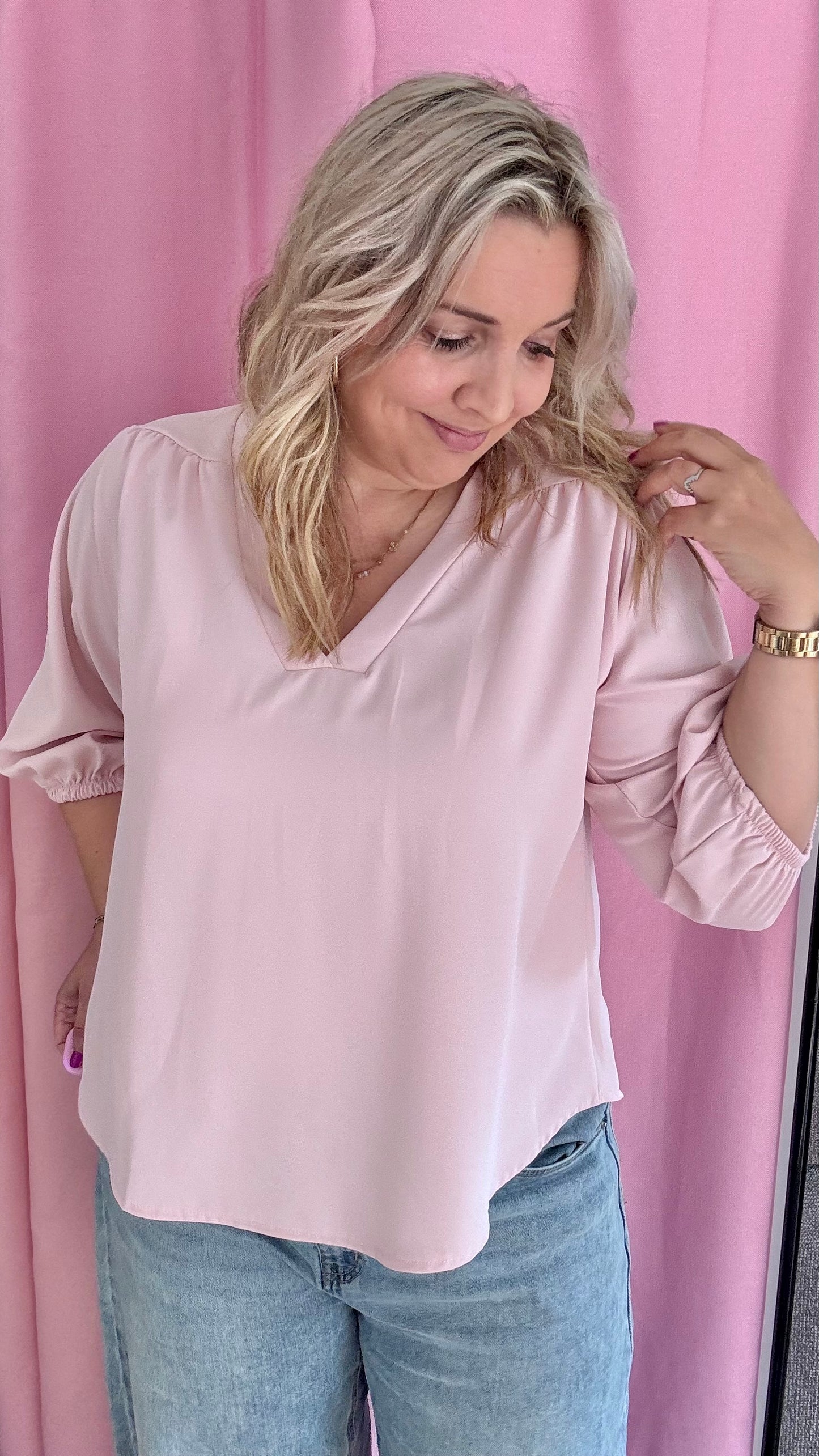 Mezza blouse - roze