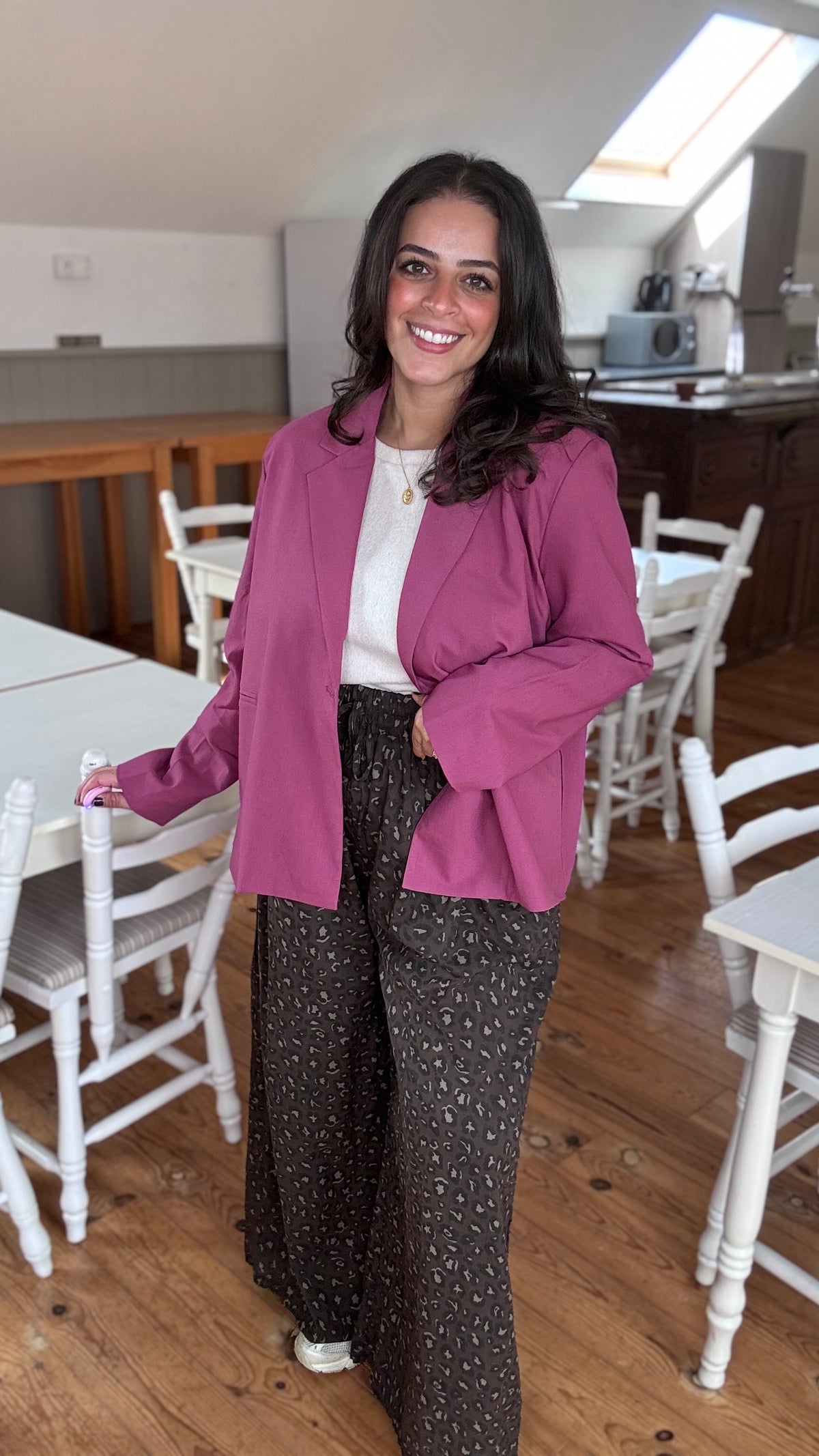 Plum blazer
