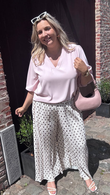Polkadot Plissé broek
