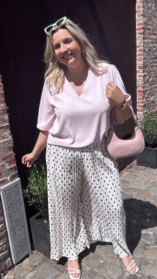 Polkadot Plissé broek
