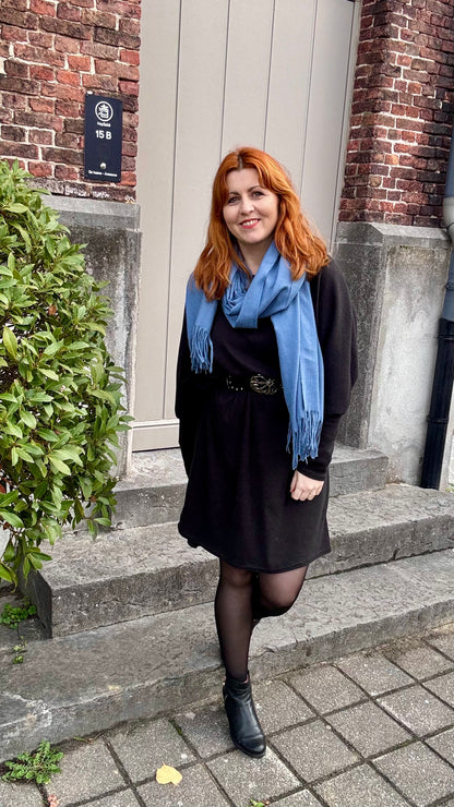 Cozy Tea sjaal - zachtblauw