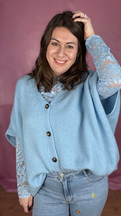 Candy cardigan - Babyblauw