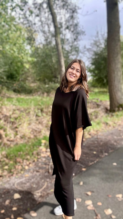 Harvey sweaterjurk TU2 - Zwart