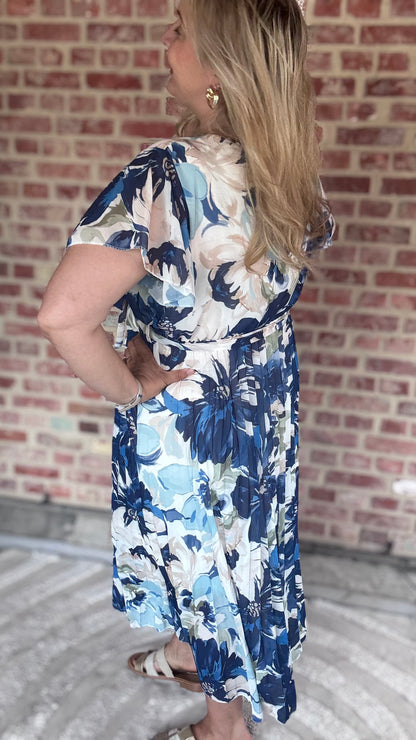Blue blossom dress