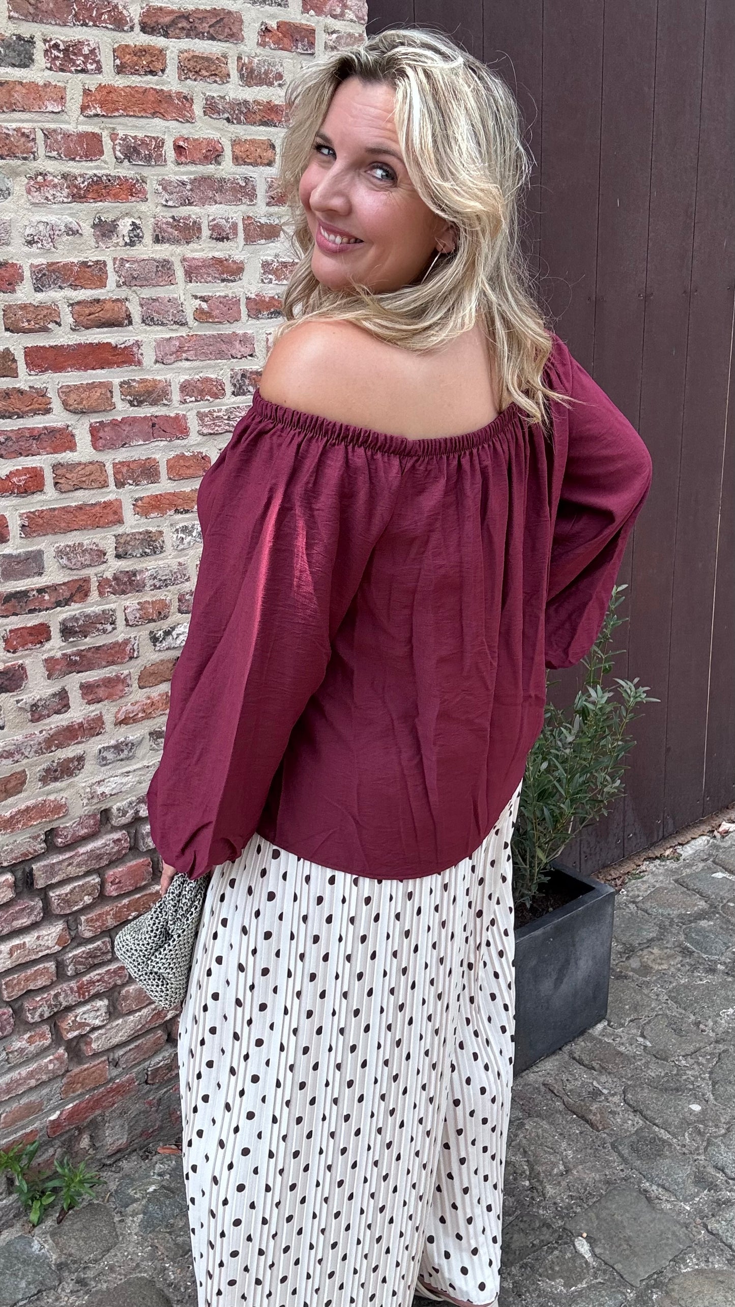 Umnia blouse - Wijnrood