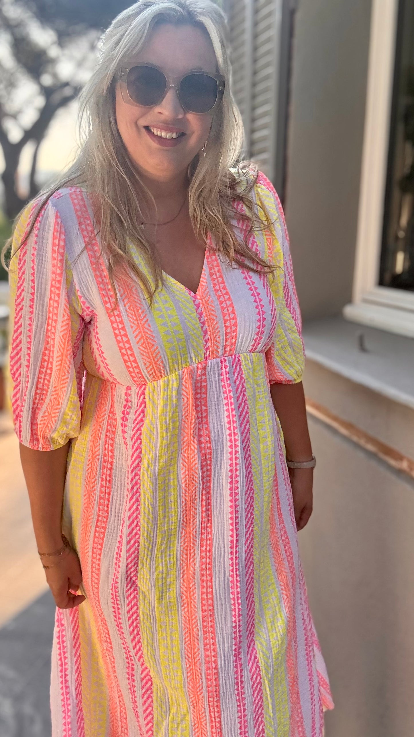 Golden hour dress bohemian wit