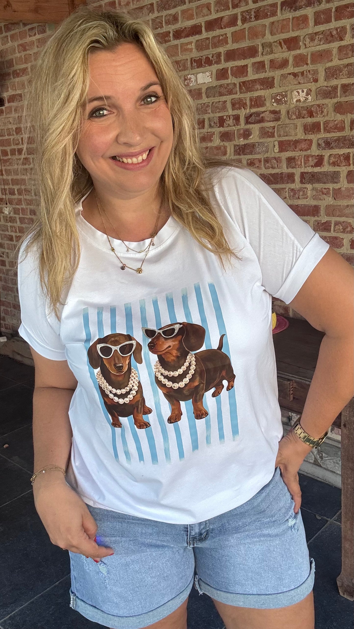 Puppy love shirt - Blauw