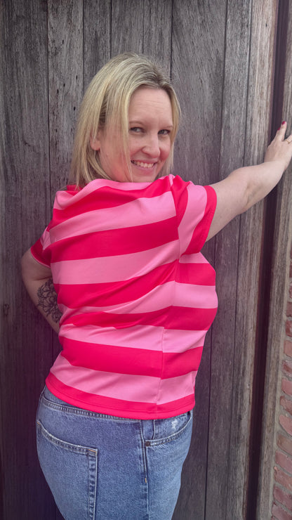 Cassie shirt - roze/fuchsia
