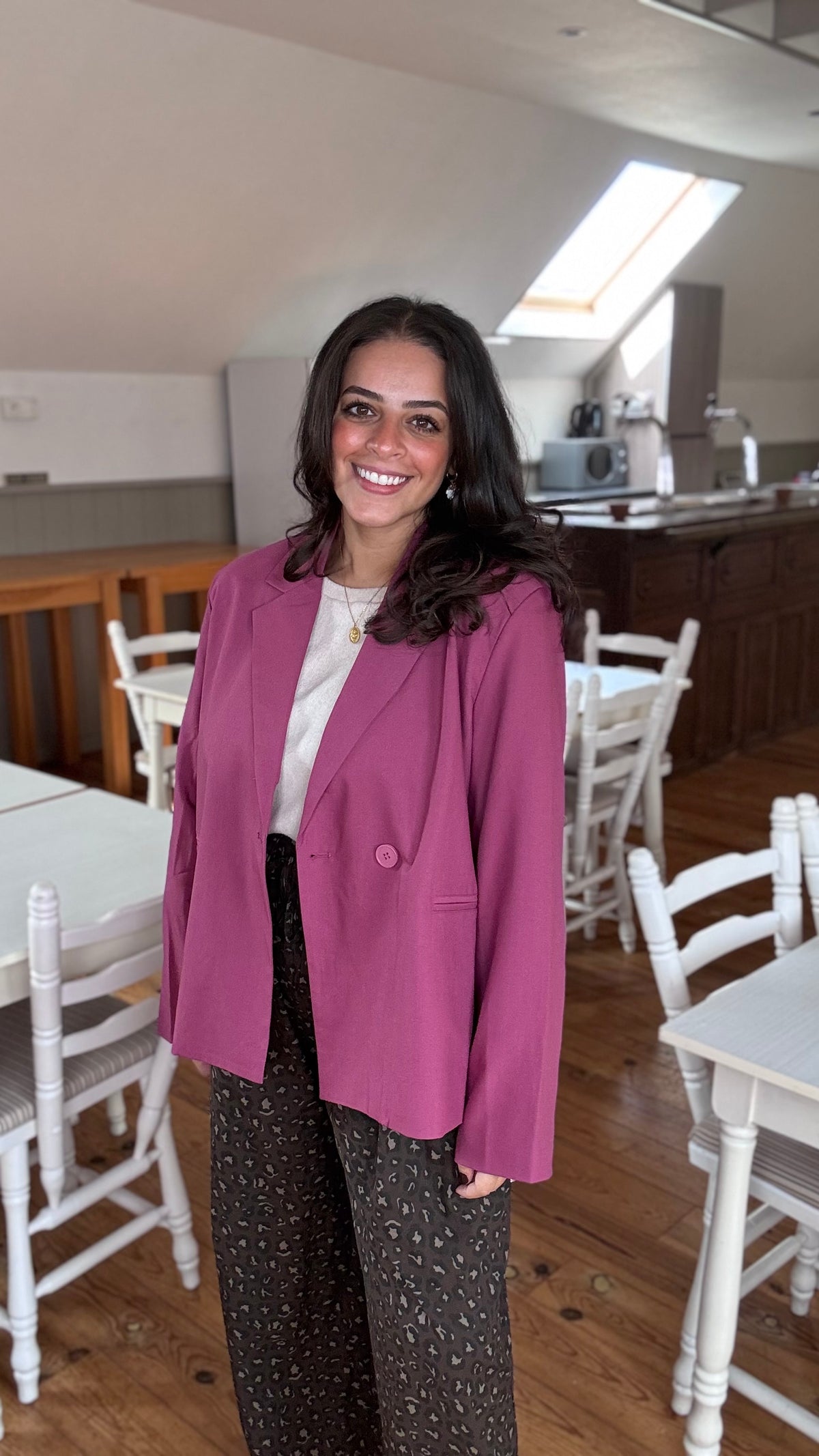 Plum blazer