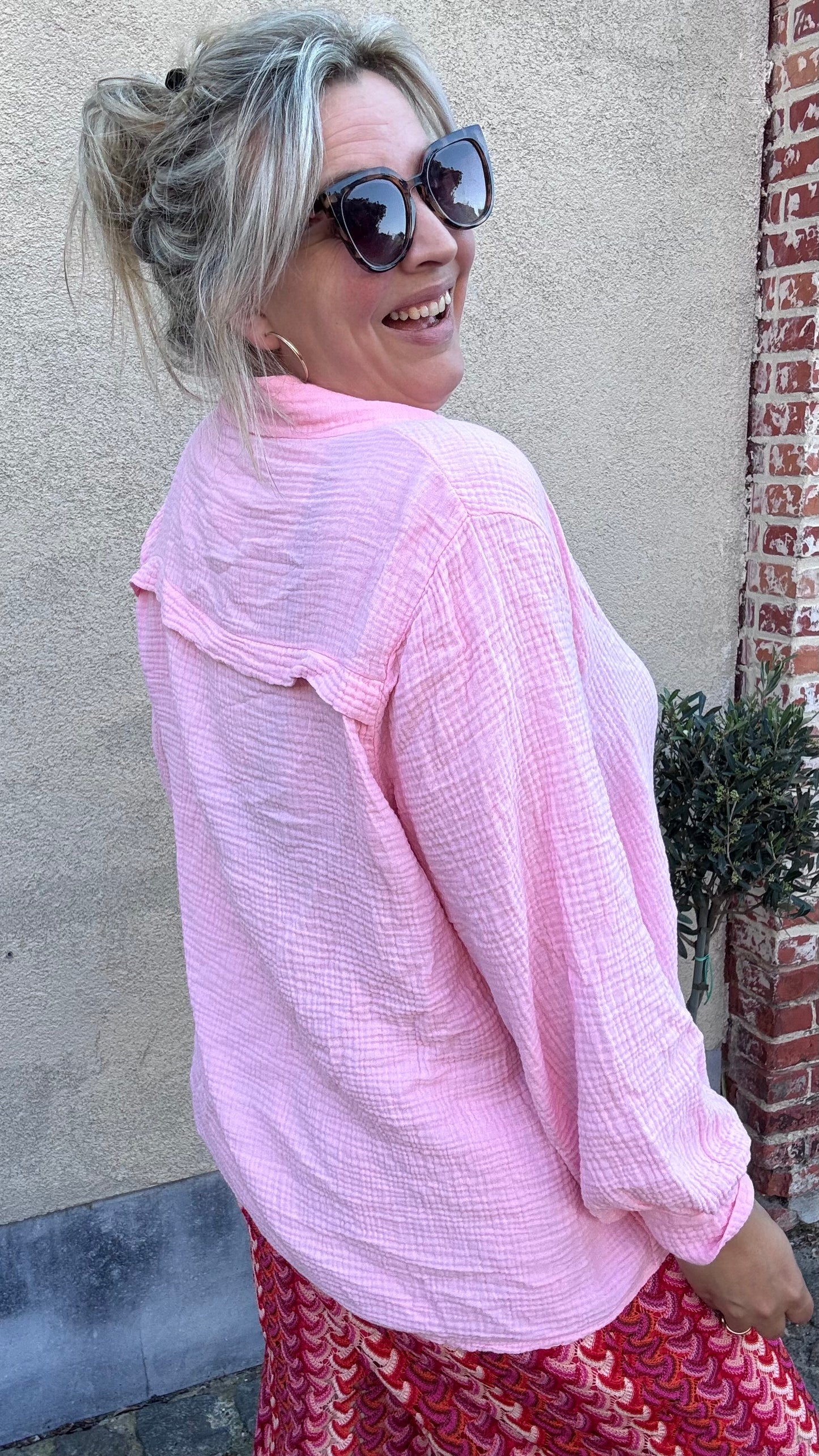 Tetra blouse - Roze