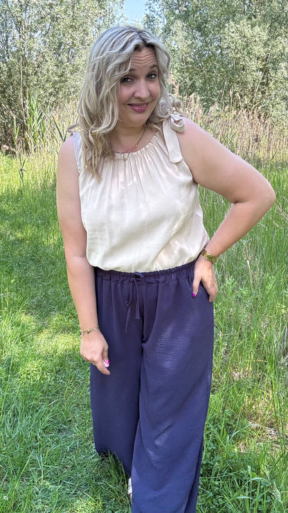 Palazzo Breeze broek - Donkerblauw