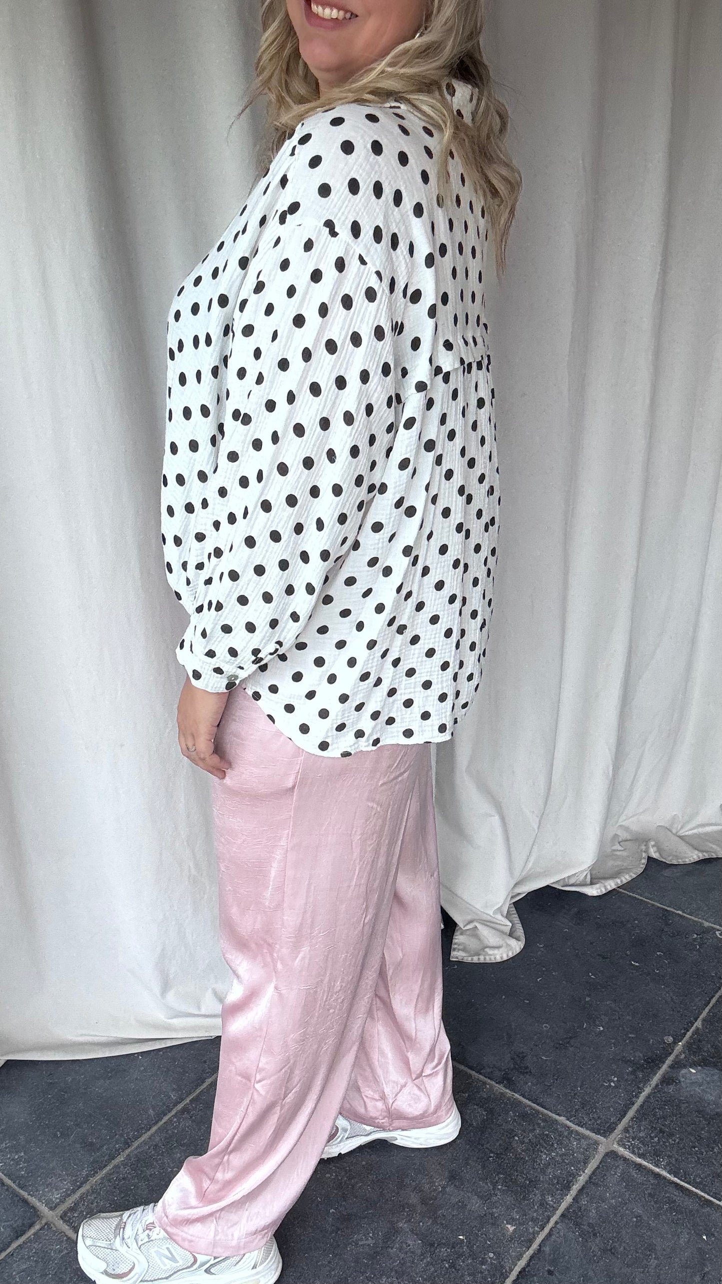 Satin broek - Dusty pink