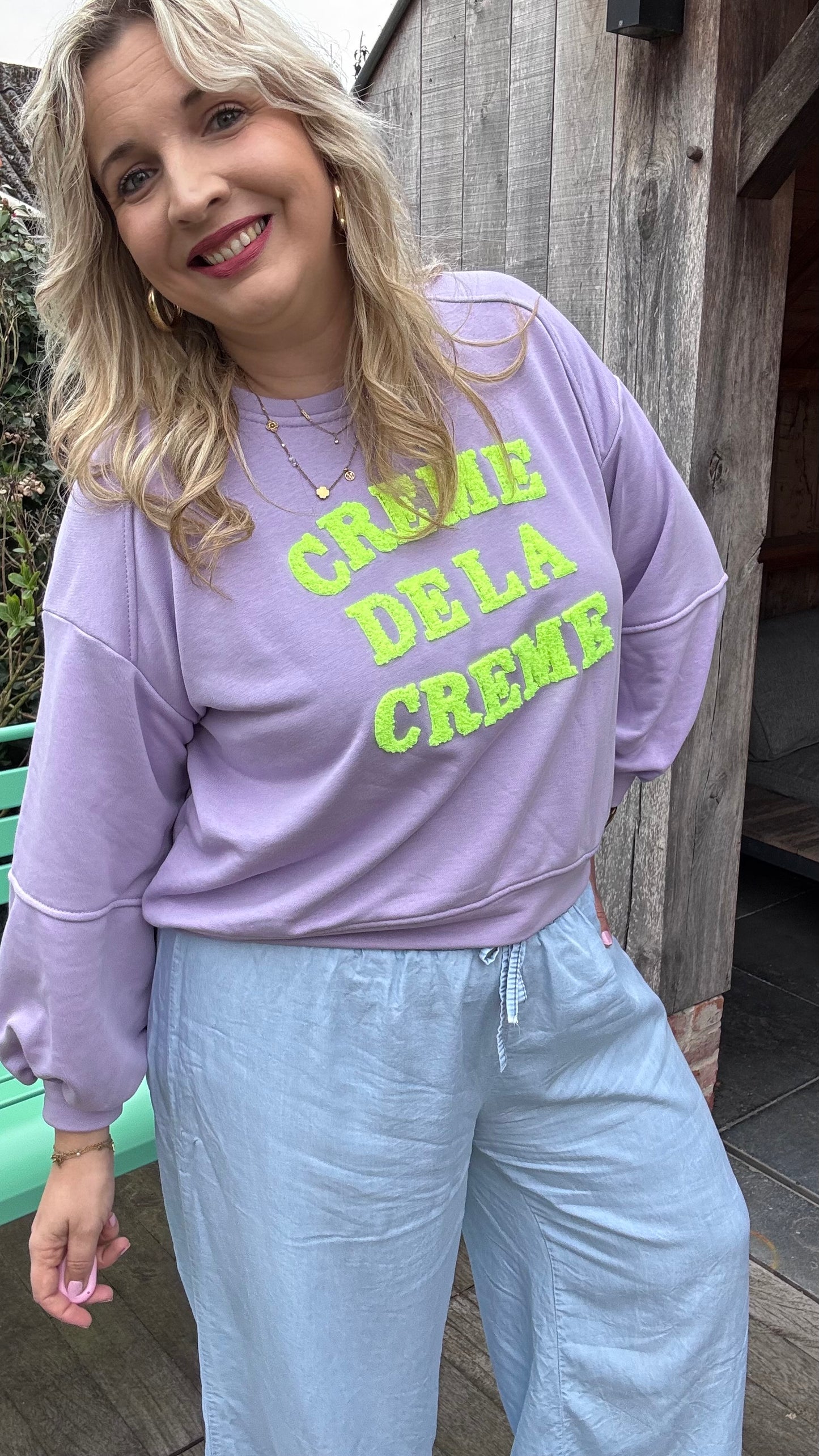 Sweater Crème de la crème - paars