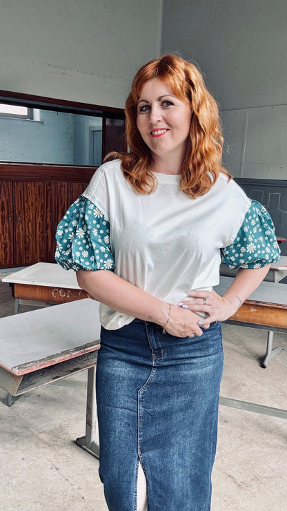 Green Daisy shirt