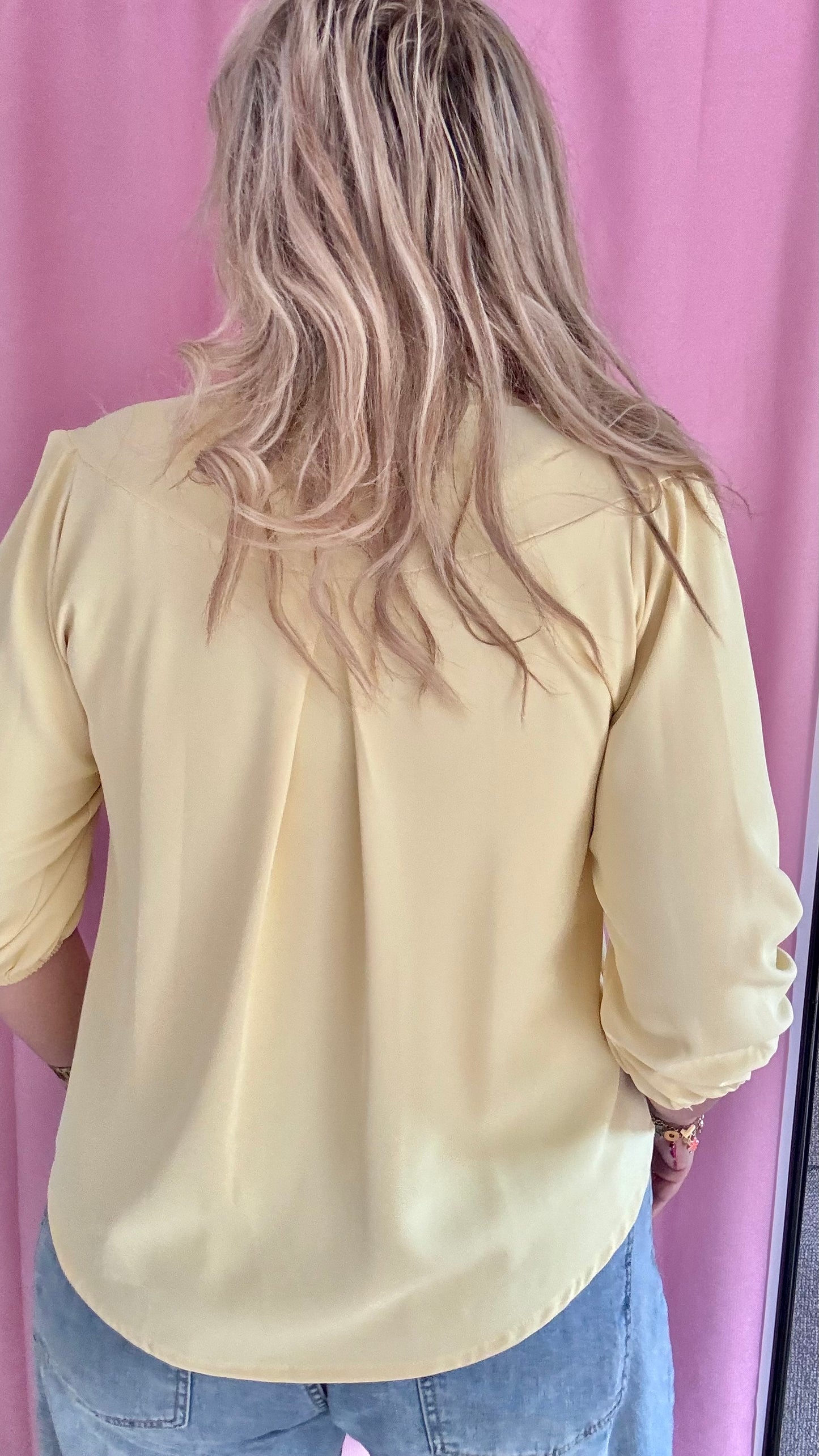 Mezza blouse - geel