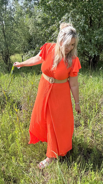 Luka dress oranje