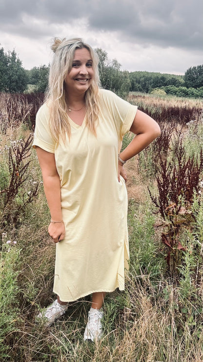 Essie shirtdress geel