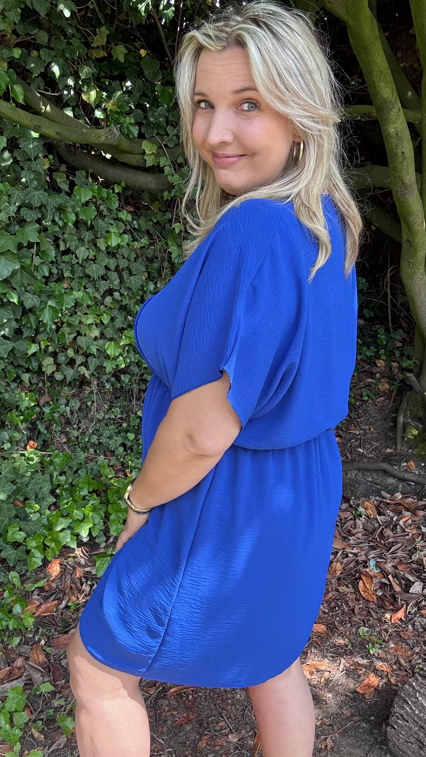 Tilly jurk - Kobalt