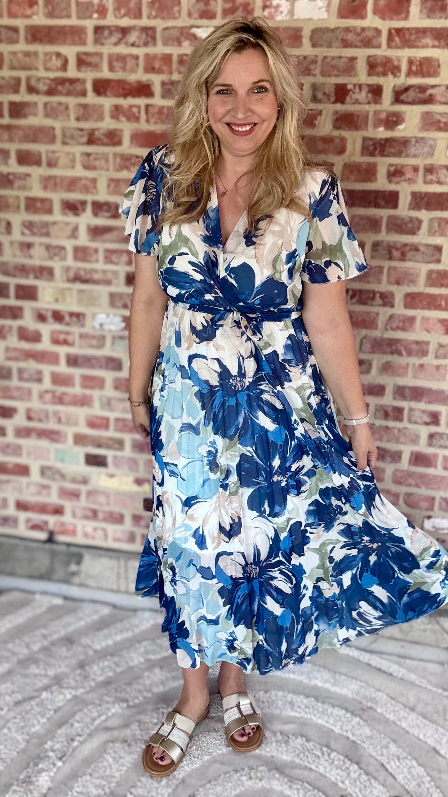 Blue blossom dress