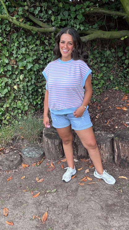 Ripped jeansshort
