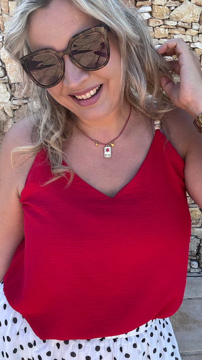 Essential top - Rood