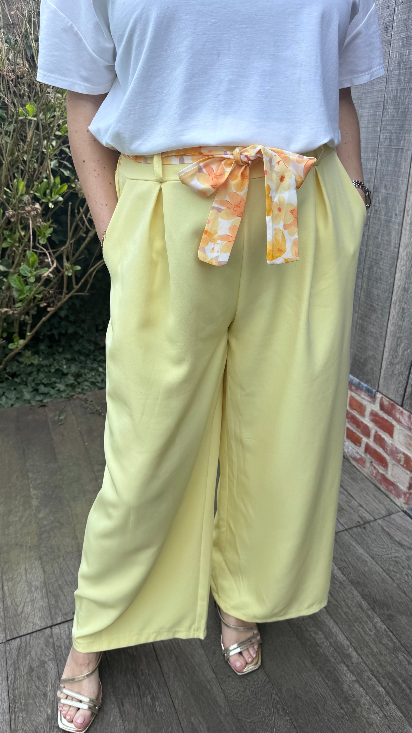 Mona broek - butteryellow