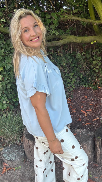 Tess blouse - lichtblauw