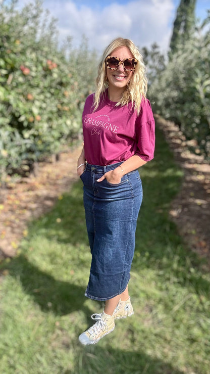Raw Denim Skirt