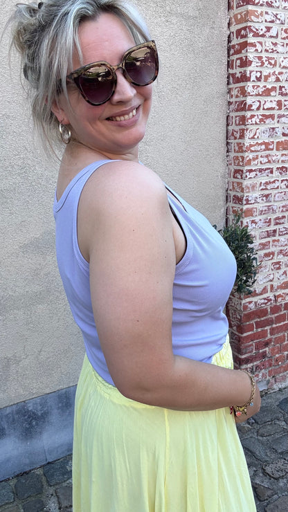 Ribbed top - Lila