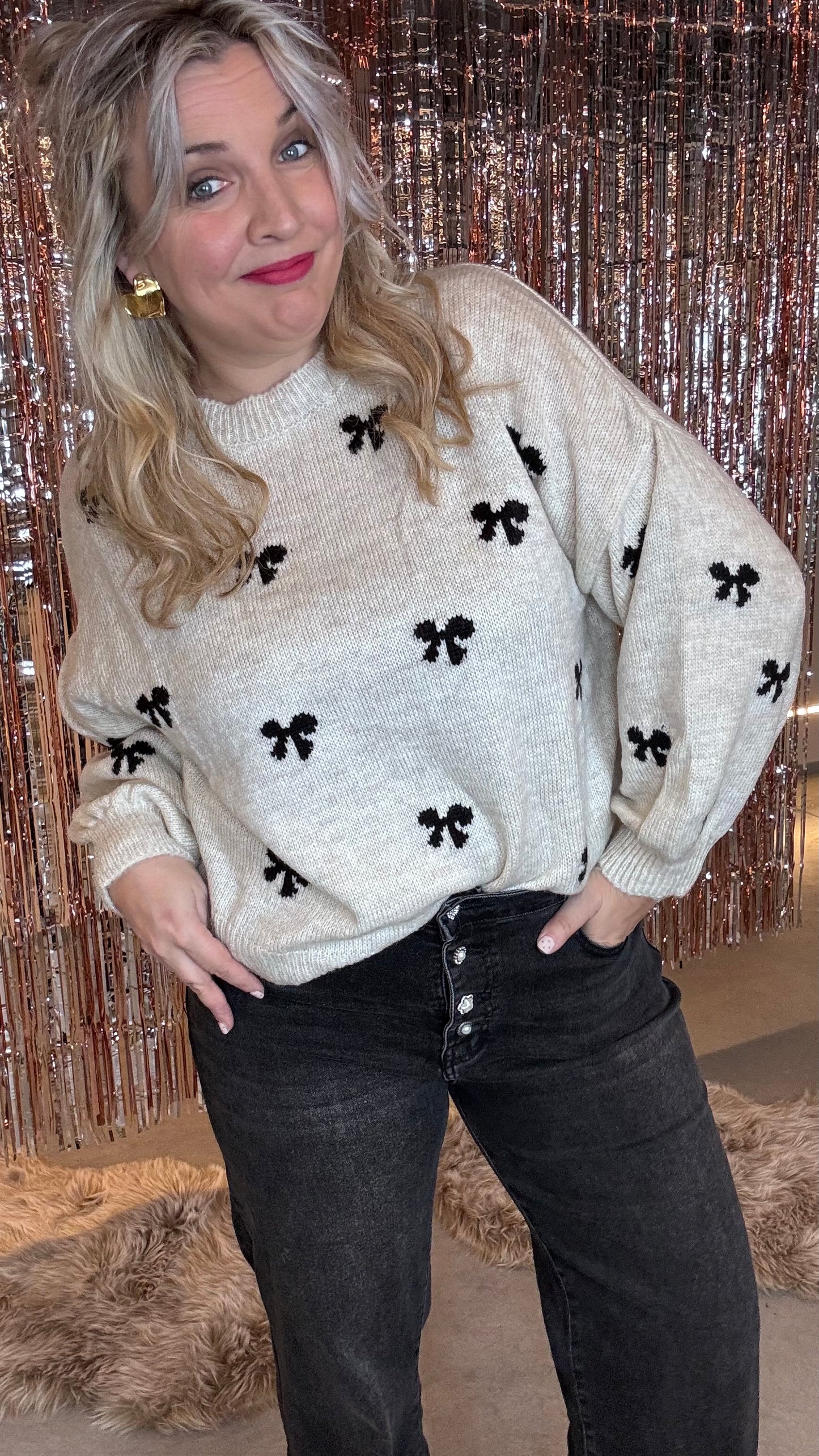 Cosy Bow trui