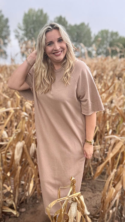 Harvey sweaterjurk TU2 - Mokka