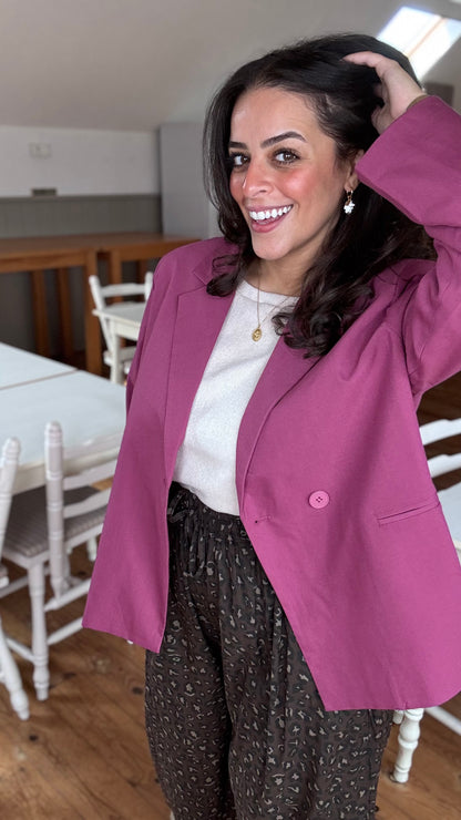 Plum blazer