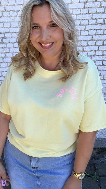 Soleil shirt leopard - Geel