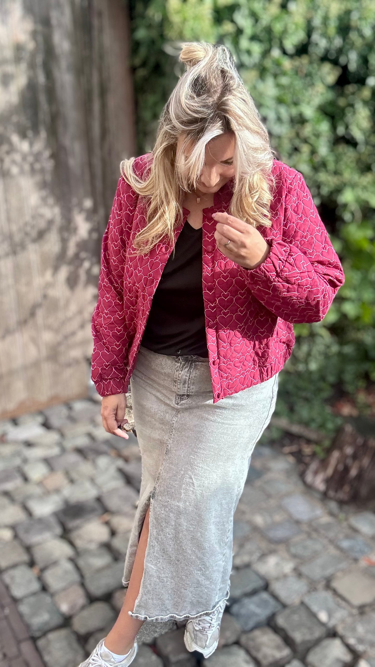 Hartjes bomber burgundy